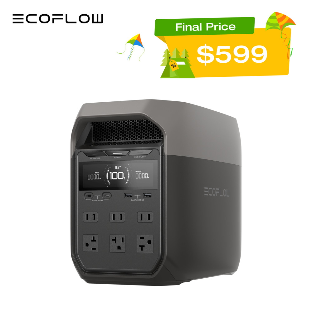 EcoFlow DELTA 3 1024Wh Portable Power Station LiFePO4 Battery for Home Backup