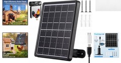Quick Install 5W Solar Panel for Automatic Chicken Door – Waterproof Design