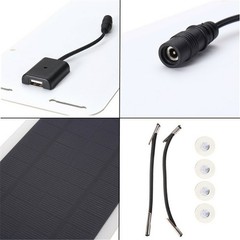 12V 300mAh 5W Solar Panel Power Monocrystal Backup Charger For Car Boat Battery