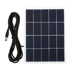 3W 5V Solar Panel With DC Port Polycrystalline Silicon Solar Cell DIY FHTA