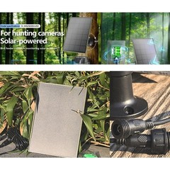 Hunting Camera Solar Panel Battery Charging External Power 3W 5V 6000mAh IP66