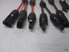 4 Pcs Solar Connectors Y Branch Parallel Adapter 10AWG Cable for Solar Panel