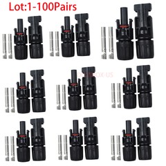 Lot MC-4 Connectors Solar Panel 30A Line Plug Socket Male Female IP67 H Adapter