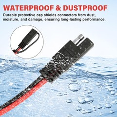 SAE Battery Alligator Clips Wire Harness with On/Off Switch 7.9ft/2.4m 16AWG,…