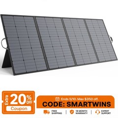 Solar Panel 400w for Anker Solix C1000 C2000 Gen 2 Portable Power Station Backup