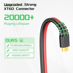 High-Efficiency Solar to XT60 Cable – 10FT for RV and Portable Power Stations
