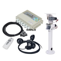 Dual Axis Solar Tracker Controller with Remote Control and Wind Speed Sensor
