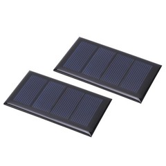 2Pcs 2V 210mA Mini Solar Panel Polysilicon Solar Power Board 80x50mm for DIY