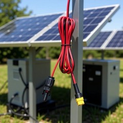 XT60H Female Solar Charging Cable Cord for Portable Power Setsup
