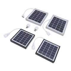 Portable Solar Panel Charger 2pcs Monocrystalline Solar Panel 5W For Camping