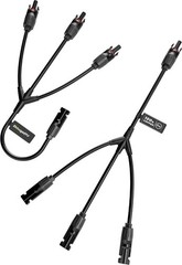 Solar Y Connectors 1 to 3 Parallel Connectors – Waterproof, 30A Max Current