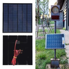 Solar Power Epoxy Module Board Polysilicon DC18V 4.5W Tool Supplies With 2meter