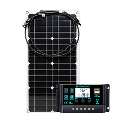 2500W 30-100A Solar Panel Kit 12V Charger Battery Charger Maintainer Boat