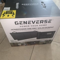 GENEVERSE (60-GVUS-SG2M2) 1210Wh Solar Generator Bundle – NEW & Sealed!