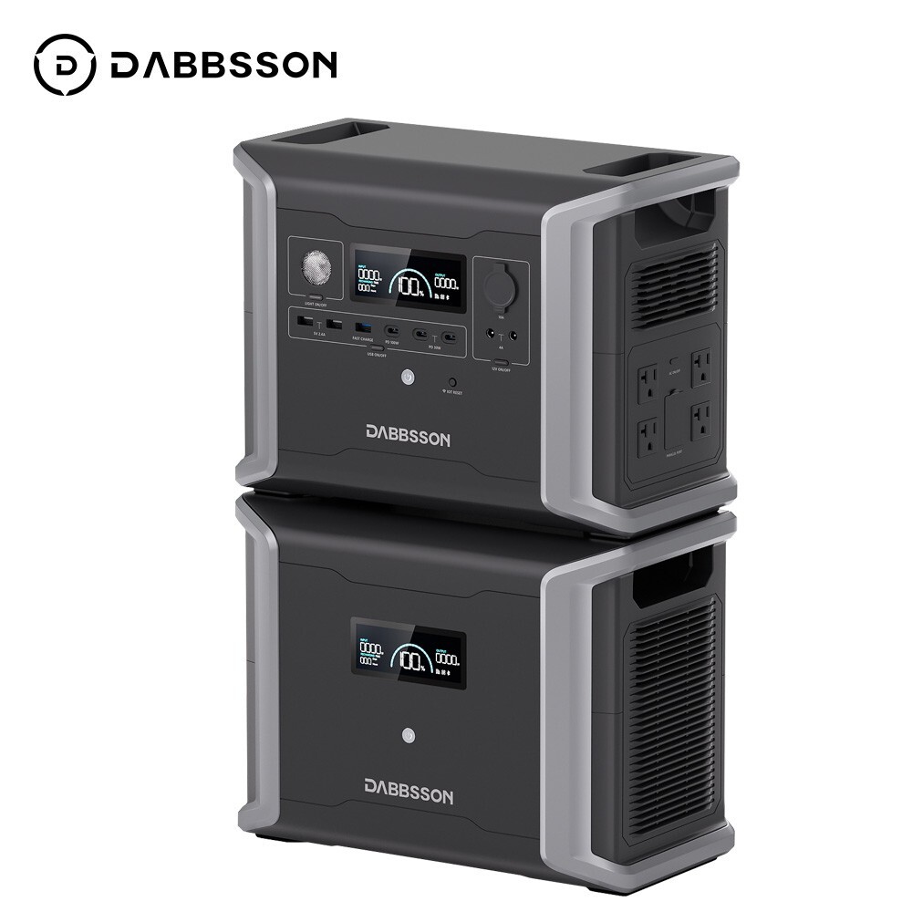 Dabbsson 3030Wh Power Station Solar Generator Power-Boost 1600W for Power Outage