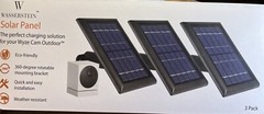 3 PACK Solar Power Panel Wyze Cam Outdoor Security Outdoor Camera.FREE SHIPPING