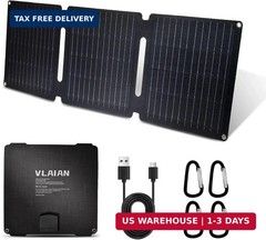 30W Portable Solar Panel,Foldable Solar Panels Charger for Camping Hiking Outdoo