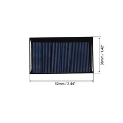 Mini Solar Cell Panel 3V 90mA 0.27W 62mm x 36mm 5pcs