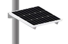 Universal Solar Panel Heavy Duty Double Arm Pole Wall Mount for 50W-60W Slim …