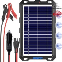 Portable 7.5W Solar Panel Charger with LED Indicator – Perfect for 12V Batteries