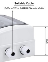 DC 100 Amp Breaker Outdoor Disconnect Miniature Circuit Breaker for Solar Pa