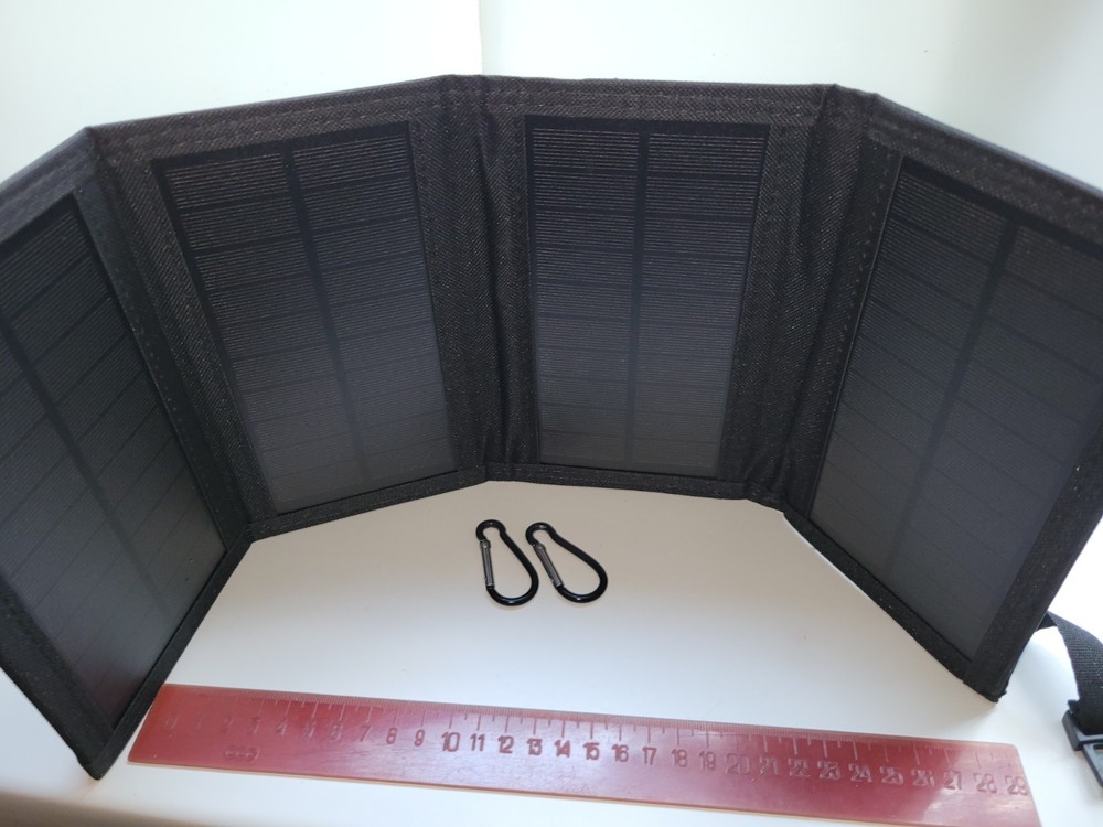 4-fold Foldable 20W Solar Panel Portable mobile Solar Panels Charger USB 5V