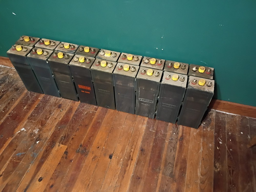 Solar Setup With 18 Edison 240 Battery’s And 13 Solar Panels