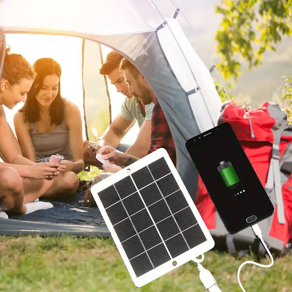 5V 3W Portable Solar Panel Power USB Port For Camping Phone Charger 160*122mm