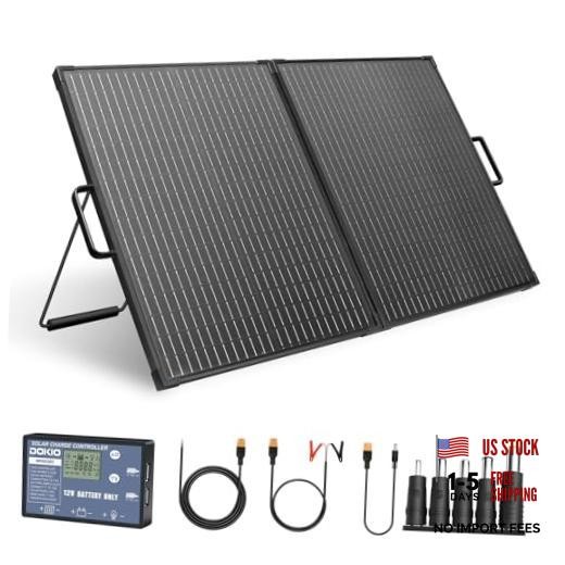 100W 12V Portable Solar Panels Suitcase with Waterproof 10A Charge 100W Pro