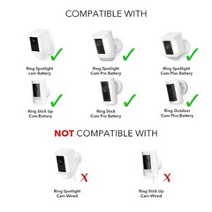 Ring Spotlight Cam Compatible Solar Panel for Ring Plus Pro Battery Replacement