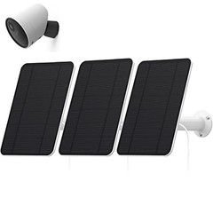 4W Solar Panel for Outdoor Security Camera, IP65 Weatherproof, 13.1ft Cable, Wal