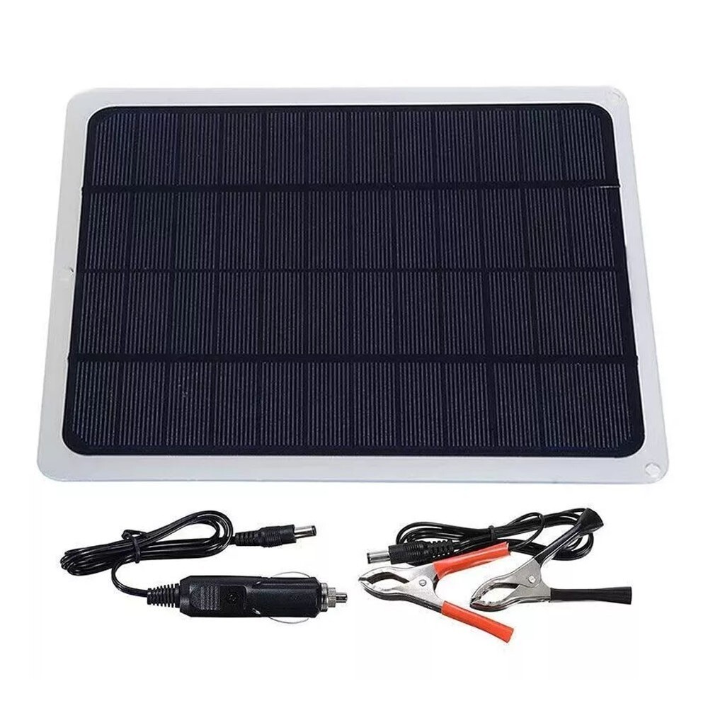 Outdoor Waterproof Solar Panel for Car and Motorcycle Battery Maintenance 20W