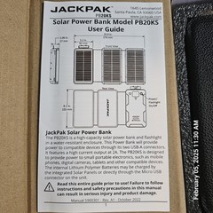 Solar Power Bank Jackpak PB20KS/flashlight – 5180428 Quickjak lightweight