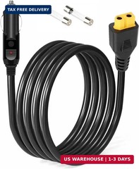 10-Foot Portable 12V XT60 Car Charger, for Bluetti EB55, Anker 757/767, Ecoflow