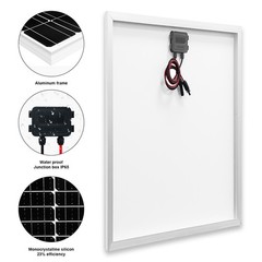 PFCTART 3Pcs 200 Watt Rigid Monocrystalline Solar Panel 12 Volt Home RV Marine