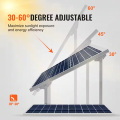 Solar Panel Mounting Brackets, 30°-60° Adjustable Multi-Pieces Solar Panel Brack