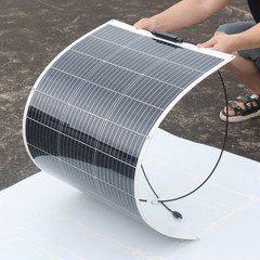 100W Flexible Solar Panel Monocrystalline PV Module For RV Boat Camper Off-Grid