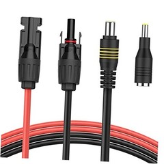 BougeRV 6Feet 14AWG Solar Connector to DC 8mm Adapter Cable with DC 5.5×2.5mm