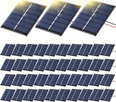 40 Pcs Mini Solar Panels 3V 120MA Small Polycrystalline Solar Cells Bulk DIY …