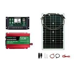Grennova 500W Off-Grid Solar SystemReal Pure Sine Solar Power Station Kit Premiu
