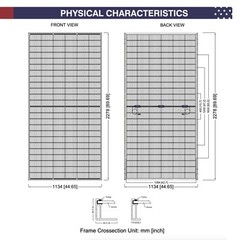 CW Energy CWT545WP Bifacial Perc Monocrystalline 545W Solar Panel (Pallet of 30)