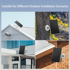 8W USB-C Solar Panel for Security Cameras, IP65 Waterproof Outdoor Solar Pane…
