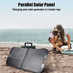 100W 12V Solar Panel Folding Case Mono High Efficiency PV for Sunshed/RV/Home