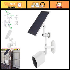 2-in-1 Adjustable Wall Mount for Solar Panel & Arlo Security Cameras, Max Sunlig