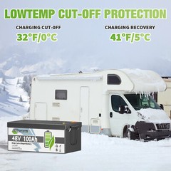 48V 100Ah Lifepo4 Lithium Battery 200A BMS Boat Golf Cart Solar VAN RV EV Camper