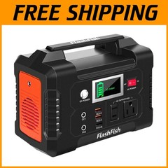 Lightweight Portable Generator: 110V AC/2 DC/3 USB Outputs//