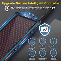 Bateria Solar Para Automovil De 12 V Cargador Y Mantenedor, Tric Solar Imper…