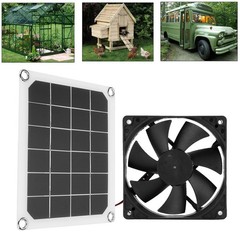 10W Monocrystalline Solar Panel Outdoor USB Solar Exhaust Fan For Greenhouse