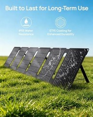 40W Foldable Solar Panel with DC5521 Output，Small Solar Panels Compatible with