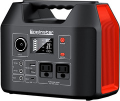 Portable Power Station 300W 296Wh Battery Bank with 110V Pure Sine Wave AC Outle